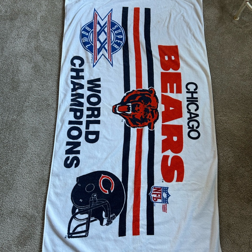 Chicago Bears Super Bowl Beach Towel